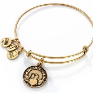 Gold Claddagh Ring Alex & Ani Bracelet